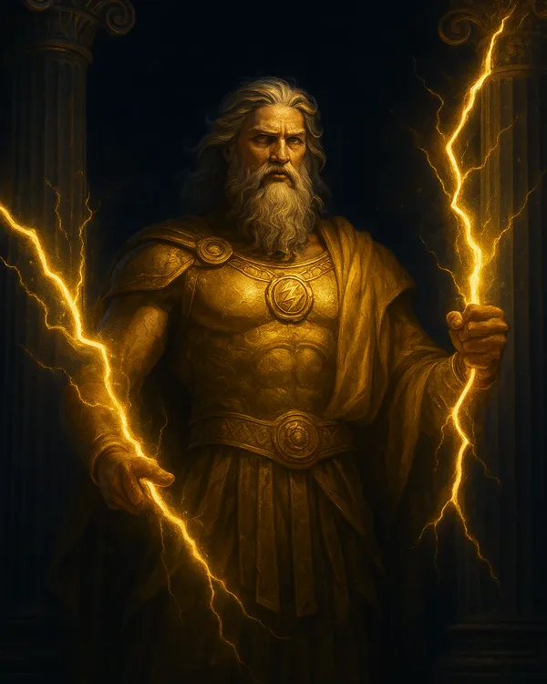 Gates of Olympus Greek god Zeus golden lightning slot tile on IPL ID